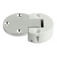 Петля барная Samet, белая (металл+пластик)