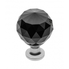 Ручка-кнопка GZ-CRPA25-A1 хром, черный кристалл