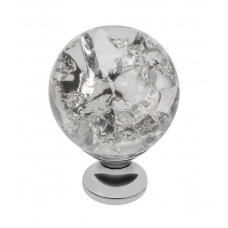 Ручка-кнопка с кристаллом GZ-CRPC40-01 хром