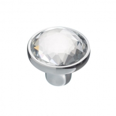 Ручка-кнопка с кристаллом GZ-CRPD25-01 хром