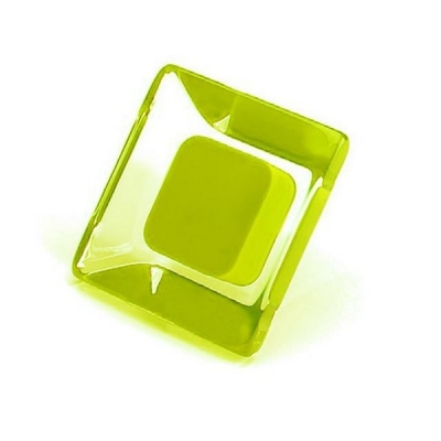  Ручка-кнопка Viefe Core, прозрачный акрил с лайм сердцевиной