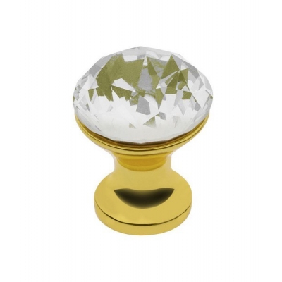  Ручка-кнопка с кристаллом GZ-CRPB20-03 золото