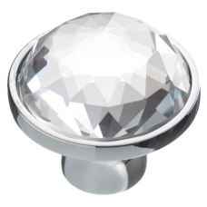 Ручка-кнопка с кристаллом GZ-CRPD35-01 хром