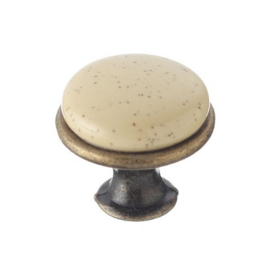  Ручка мебельная керамика кнопка GP-0728-J4-P (песок)