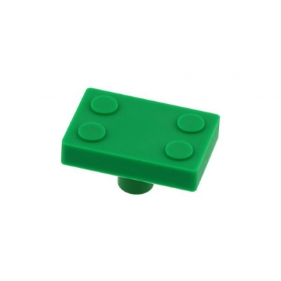  Ручка мебельная UM-BLOCK прямоугольник, зеленый