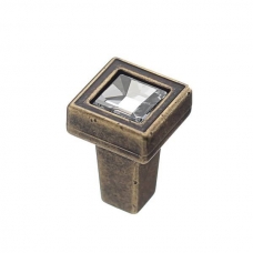 Ручка-грибок FB-018 000 бронза полированная/кристалл (TS)