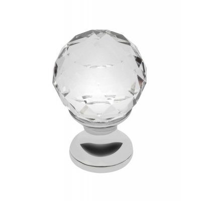  Ручка-кнопка с кристаллом GZ-CRPA20-01 хром