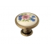  Ручка мебельная керамика кнопка GP-0728-J4-R (розовый)