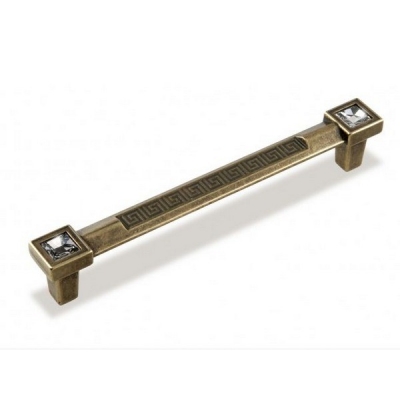  Ручка-скоба FS-125 160 бронза полированная/кристаллы (TS)