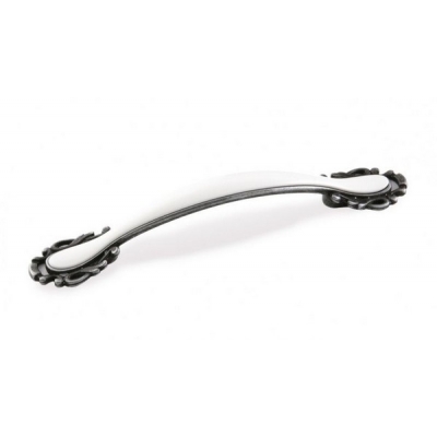  Ручка-скоба FS-141 096 старое олово/белый (TS)