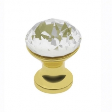 Ручка-кнопка с кристаллом GZ-CRPB25-03 золото