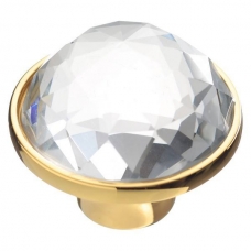 Ручка-кнопка с кристаллом GZ-CRPD46-03 золото
