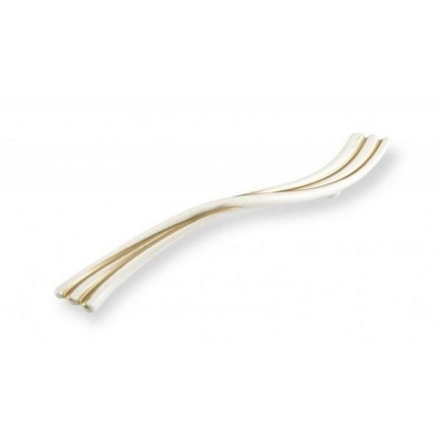  Ручка-скоба FS-181 096 золото прованс/1013 жемчужно-белый матовый(То)