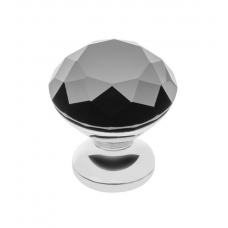 Ручка-кнопка GZ-CRPB30-A1 хром, черный кристалл