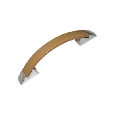  Ручка пластиковая дуга 96мм №10 золото/клен 68