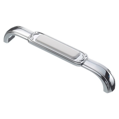  Ручка-скоба FS-139 128 Cr глянцевый/белый (TS)