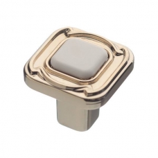 Ручка-грибок FB-026 000 Золото/белый (TS)