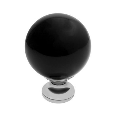  Ручка-кнопка GZ-CRPC40-A1 хром+черный кристалл