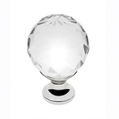  Ручка-кнопка с кристаллом GZ-CRPA30-01 хром