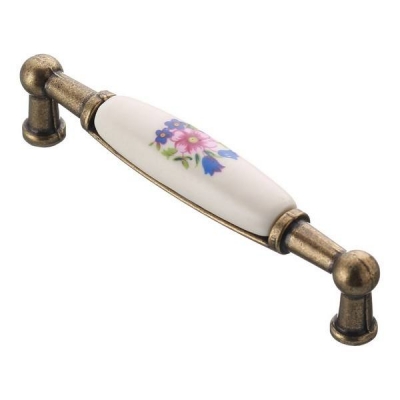  Ручка мебельная керамика дуга 96мм UP-WP0728-BR (розовый)