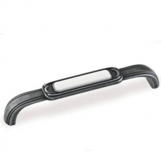 Ручка-скоба FS-139 128 старое олово/белый (TS)