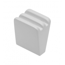 Ручка GANZA кнопка, белый глянец