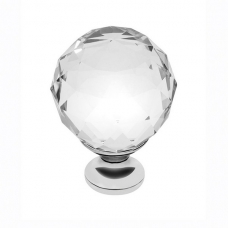 Ручка-кнопка с кристаллом GZ-CRPA40-01 хром