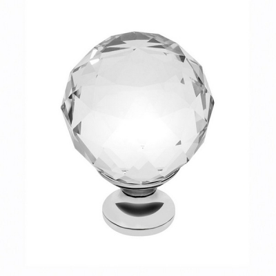  Ручка-кнопка с кристаллом GZ-CRPA40-01 хром