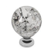 Ручка-кнопка с кристаллом GZ-CRPC30-01 хром