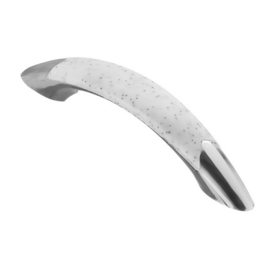  Ручка пластиковая дуга 96мм №10 хром/мрамор