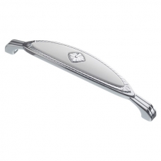 Ручка-скоба FS-138 128 Cr глянцевый/белый (TS)