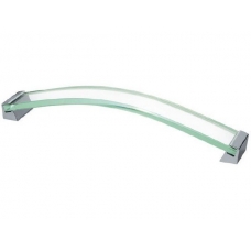 Ручка стеклянная прозрачная ROSES UZ-R160PR, хром