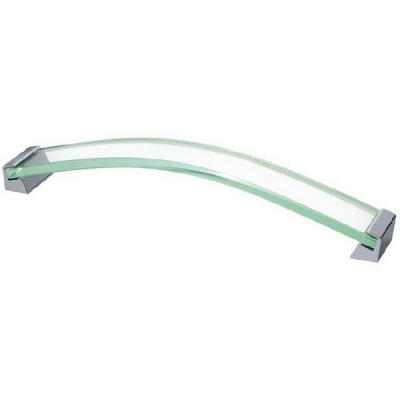  Ручка стеклянная прозрачная ROSES UZ-R160PR, хром