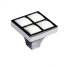 Мебельная ручка CRYSTAL RC411CP/CrW.4