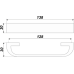 Мебельная ручка RS277CP.1/128 фото 1