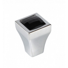Мебельная ручка CRYSTAL RC425CP/CrBl.4