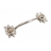  Мебельная ручка LULU ROSE RS087AS/SG.3/128