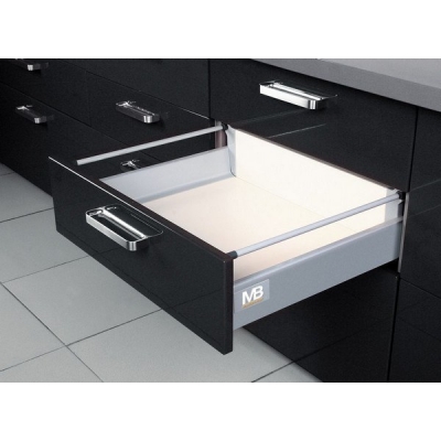  Модерн Бокс L-550 средний, серый (1рейлинг)