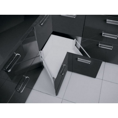  Модерн Бокс для угловых кухонных шкафов L-600 высокий (1рейлинг), серый