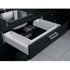 Модерн Бокс Выдвижной ящик под мойку с U-образным выемом L-500, серый