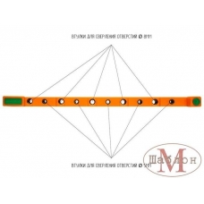 Кондуктор мебельный КМ25-2(8) для сверления отверстий Ø5мм,Ø8мм
