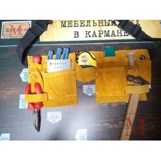 Сумка-пояс для инструментов кожаная, СК