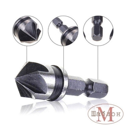  Зенкер конический, хвостовик под биту, 16 мм